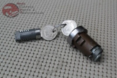 1967 1968 Cadillac Glove Box Trunk Lock Cylinder Set Oem Gm Pear Head Keys New - Image 1 of 4