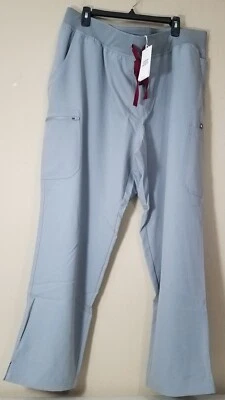 Figs High Waist Yola W Yoga Waistband Scrub Pants Women size 4XL Reg CemGray NEW - Image 1 of 4