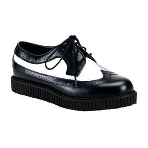 Pleaser Demonia Goth Punk Rockabilly Creeper Boots Boat Shoes Adult Men Cre sz 7 - Picture 1 of 5