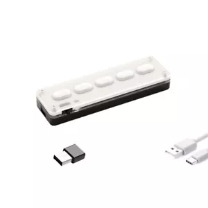 5-Key Keyboard Silent Keyboard 2.4G Wireless + Wired + Bluetooth w/ Switch tp1 - Picture 1 of 2