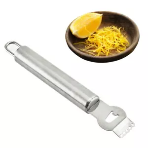 Stainless Steel Lemon Citrus Channel Knife Fruit Orange Garnish Peeler Tool - Picture 1 of 8