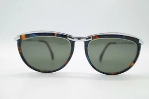 Gafas de sol vintage Silhouette 1309/10 plata multicolor ovaladas NOS - Imagen 1 de 6