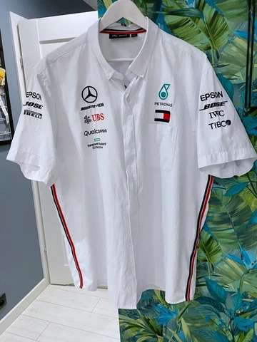 AMG Mercedes Benz racing Branded London SS shirt Men's size XXL Cover