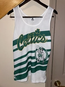 Vtg 90s Boston Celtics Starter Mesh NBA Jersey Mens Size L Made In USA - Picture 1 of 5
