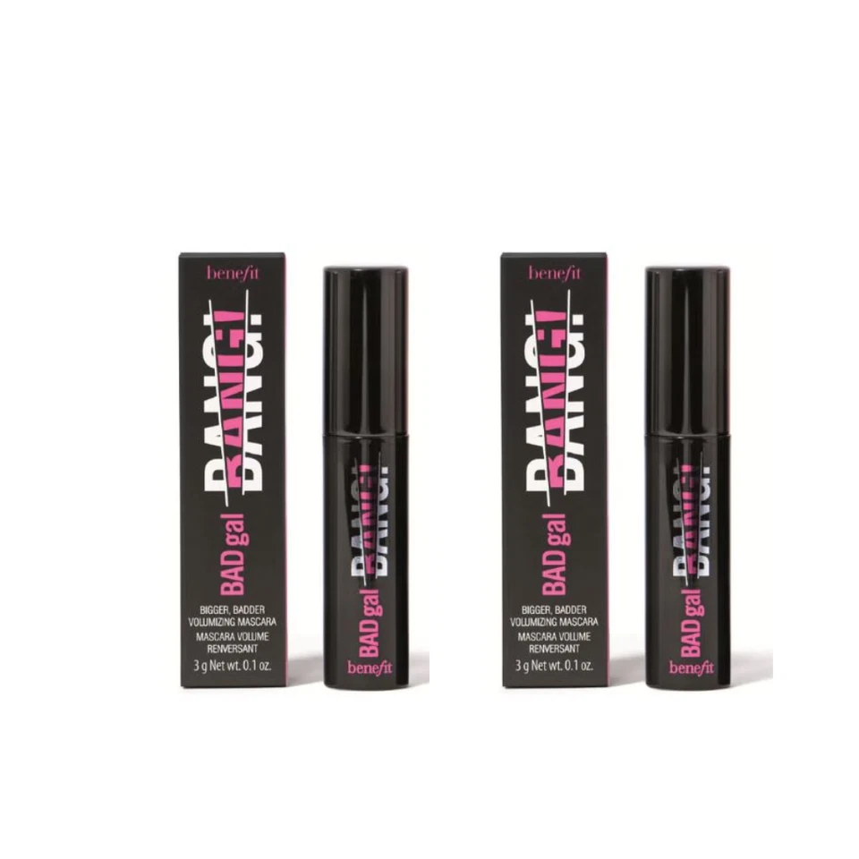 2 x Benefit Bad Gal Bang Mascara 3g, Black, NEW AND BOXED