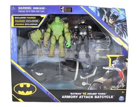Spin Master DC Batman vs Swamp Thing & Armory Attack Batcycle 1st Edition Set Cover