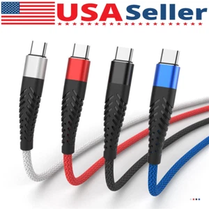 Braided USB Type-C USB-C to USB-A Fast Charge Cable Cord Charger Charging Sync - Picture 1 of 11