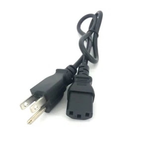 2FT COMPUTER POWER SUPPLY AC CORD CABLE WIRE FOR HP DELL ACER DESKTOP PC SYSTEM - Picture 1 of 1
