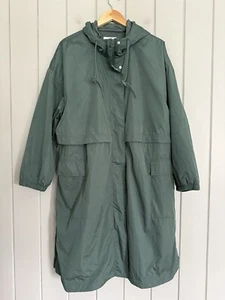 NWT Old Navy Long Oversized Water-Resistant Hooded Coat XL Terrestrial Green NEW - Picture 1 of 6