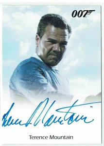James Bond Archives 2014 Card Autograph Terence Mountain as Raphael Auto