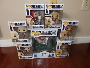 E.T. Funko Pop 40° Anniversario! Set completo (6) + #1259 Big GITD E.T Elliot - Foto 1 di 7