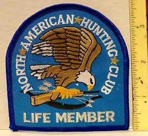 Embroidered Sew On Patch ~ North American Hunting Club Life Member Jacket Patch - Picture 1 of 2