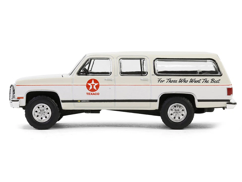 CHASE RAW 1990 Chevrolet Suburban - Texaco 1 64 Scale Model - Greenlight 41165E