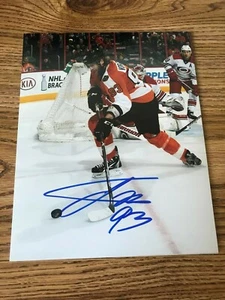 Jakub Voracek Autographed 8x10 Photo Philadelphia Flyers Blue Jackets PROOF - Picture 1 of 3