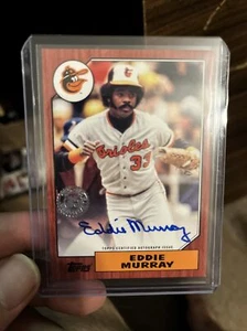 Eddie Murray 2022 Topps Series 1 Auto 1987 #87BA-EM Red #/25 Baltimore Orioles - Picture 1 of 2