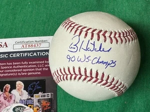 BILLY HATCHER signiert beschriftet Major League Baseball Cincinnati Reds JSA COA - Bild 1 von 1