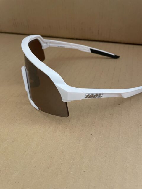 100% Percent S3 Sunglasses Matte White HIPER Silver Mirror Lens +