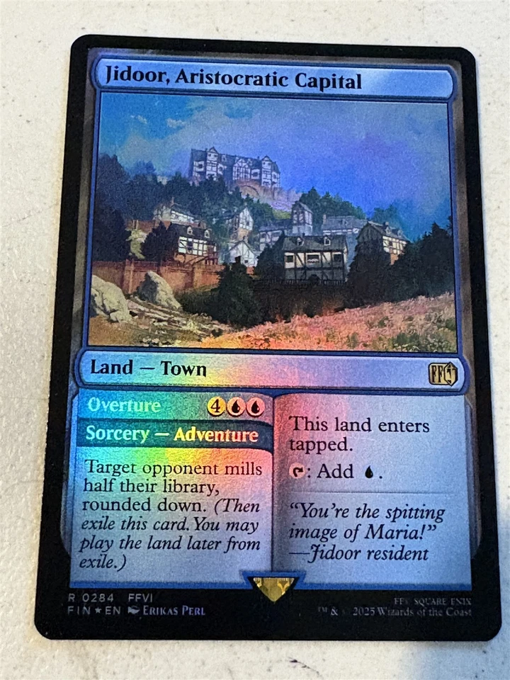 mtg foil Jidoor Aristocratic Capital adventure card, Final Fantasy VI, unplayed - Image 1 of 1