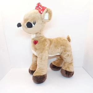 BAB Clarice Rudolph La Renna dal Naso Rosso Costruisci Un Orso 15” Illumina Cuore Funziona - Foto 1 di 14