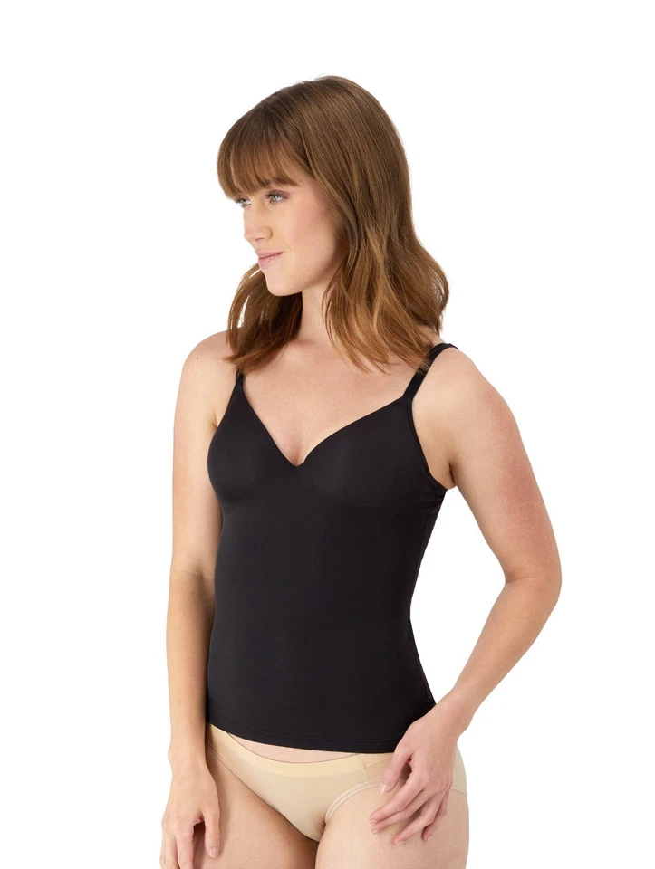 NUEVO Maidenform Control Abdomen Prendas moldeadoras Cami Camiseta sin mangas Sujetador incorporado Talla Grande Foto 1 de 4