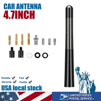 4.7" Short Black Antenna Mast Radio AM/FM for Toyota Corolla/GR Supra 2009-2021 - Image 1 of 4