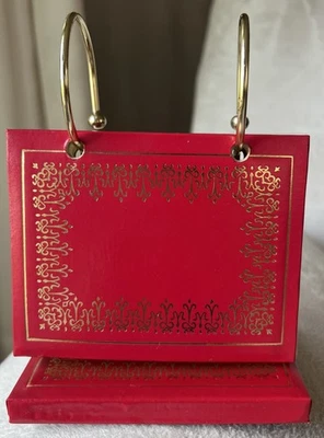 Álbum de fotos vintage de 2 caras/tarjetador con 2 anillos hecho en Japón Foto 1 de 4