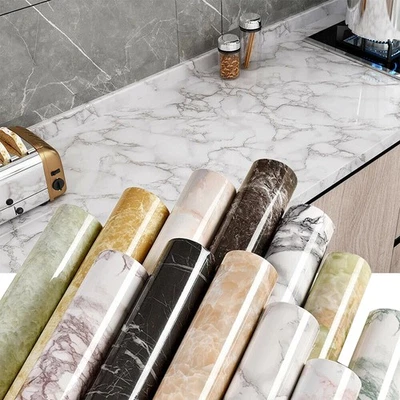 24"*39"/118"/197" Marble Contact Vinyl Paper Self Adhesive Peel Stick Wallpaper - Image 1 of 4