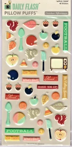 Ottobre Pomeriggio SIDRO DI MELE (46pz) 3D CUSCINO PUFFS STICKERS scrapbooking - Foto 1 di 2
