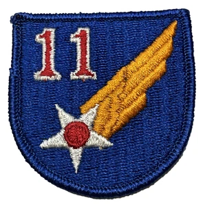 Post WWII Type USAAF U.S. ARMY 11th AIR FORCE MERROW EDGE IRON ON COLOR PATCH - Picture 1 of 2