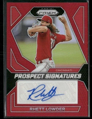 2024 Leaf Prizm Baseball Rhett Lowder Prospect Signatures Auto Card 41/99 - Image 1 of 2