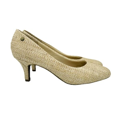 Zapatos de tacón Life Stride para mujer talla 10 anchos beige marrón Parigi suaves sin cordones Foto 1 de 4