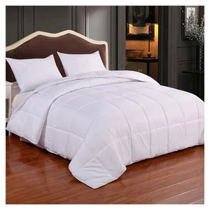 Lightweight Queen Comforter White Duvet Insert Down Alternative Bedding Comfor - Picture 1 of 6