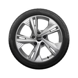 Original Audi Q6 e-tron Winterkompletträder 19 Zoll Alu silber Pirelli DOT25 - Bild 1 von 5