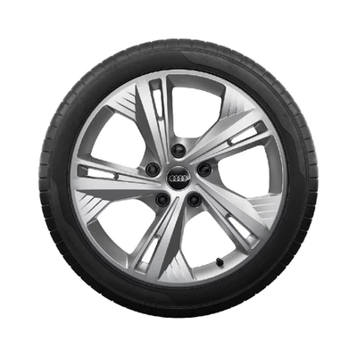 Original Audi Q6 e-tron Winterkompletträder 19 Zoll Alu silber Pirelli DOT25 - Bild 1 von 4