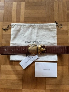 Claris Virot Beetle Belt Aus Pythonleder, Braun, Gr.1, Wie Neu, NP 260€ - Bild 1 von 11