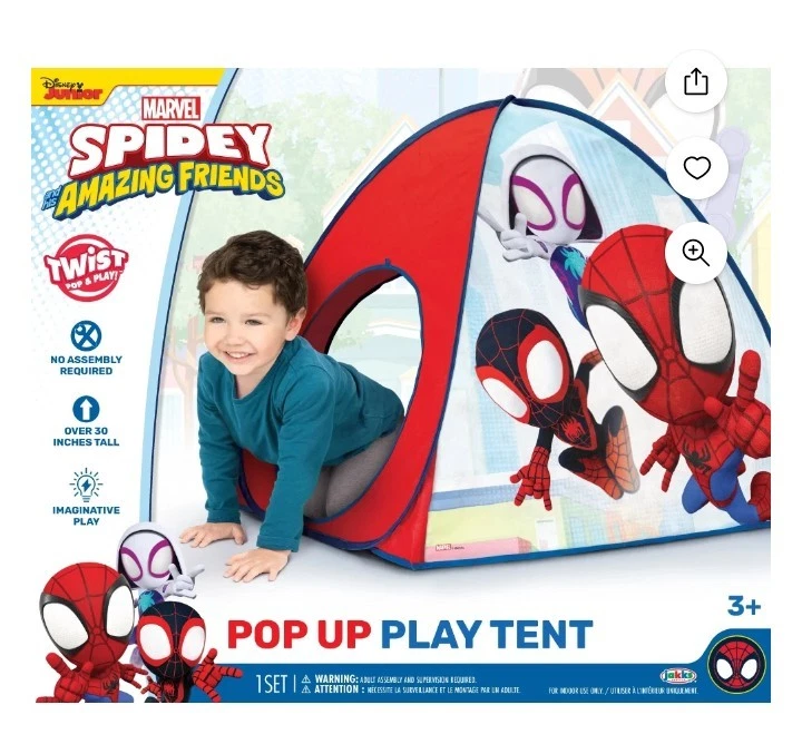 ¡Guau! ¡Spiderman & His Amazing Friends gira, pop y juega en interiores! Tienda sin montaje Foto 1 de 3