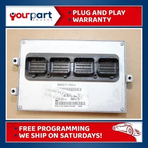 11 RAM 1500 2500 5.7L AT ECU ECM PCM ENGINE CONTROL COMPUTER 68057118AJ PROBADA - Picture 1 of 11