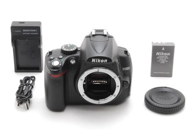 【N MINT+++ S/C 9684】Nikon D5000 12.3 MP Digital SLR DSLR Camera Black Body - image 1 of 4