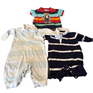 Polo Bear Ralph Lauren Paket Kleinkind Jungen Longall Shirt (3) Neu mit Etikett/3 Monate - Bild 1 von 10