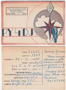 RADIOAMATORE - RADIO CARD - AMATEURFUNK - SEVEN LAGOAS - BRASIL -28102- - Bild 1 von 1