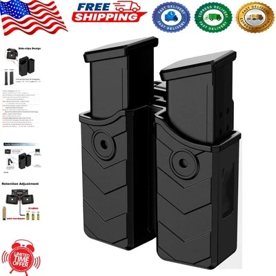 Professional Magazine Holder for 9mm/.40/.45 - Easy Clip-on, Adjustable Fit - Image 1 of 4
