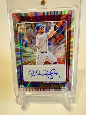 Panini Donruss David Wright Signature Series 2025 láser paralelo automático  Foto 1 de 4