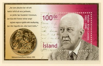 Islandia 2002 Sc# 906a con sobreimpresión de oro como nuevo goma original nunca montada gema Foto 1 de 4