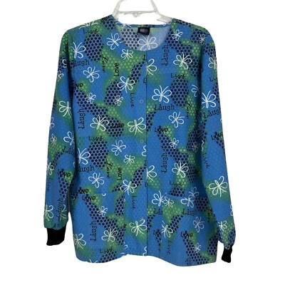 Blusa Médica MEDGEAR para Mujer Talla XS Multicolor Mangas Largas A Presión Delantera Foto 1 de 4