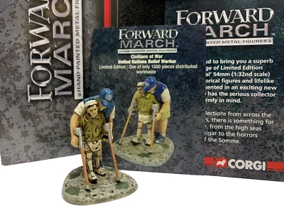 Corgi Forward March 1:32 Die Cast Figure Civilians At War United Nations Relief - Image 1 of 4