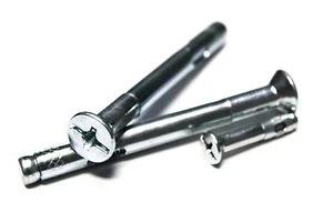 (10) Anclas de manga plana de cabeza de 3/8""x5"" - zinc - Imagen 1 de 1