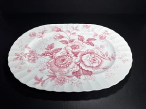 Ralph Lauren 15-1/2" "Morning Garden" Oval Red Platter - NEW WITH TAGS - Picture 1 of 4