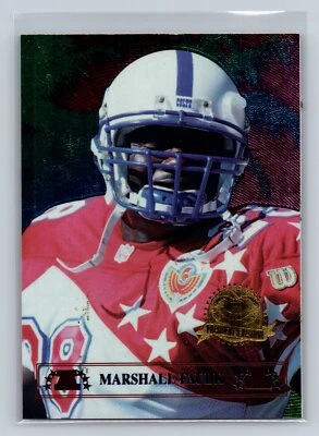 1996 Collector's Edge President's Reserve #19 Marshall Faulk Tanned Rested Ready - Image 1 of 2