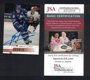 Mats Sundin Toronto Maple Leafs 2001 Upper Deck Signed Card JSA - Picture 1 of 2