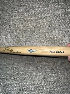 Hank Blalock 2010 Just Minors Signed Mini Bat Texas Rangers With COA Card - Picture 1 of 6